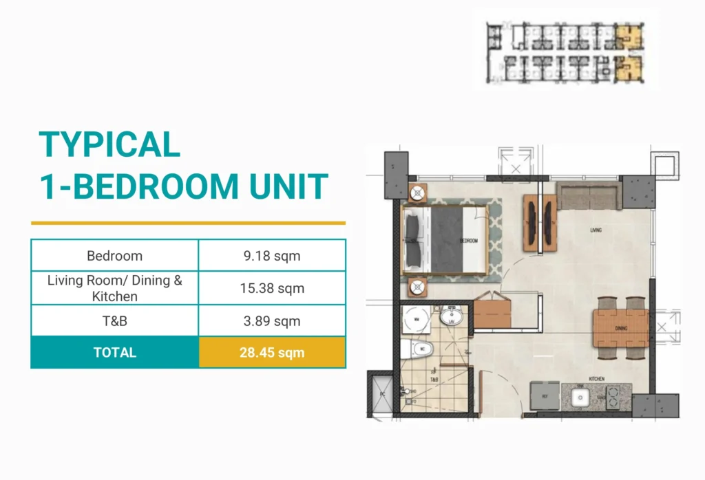 Casa Mira Towers 1 Bedroom Unit