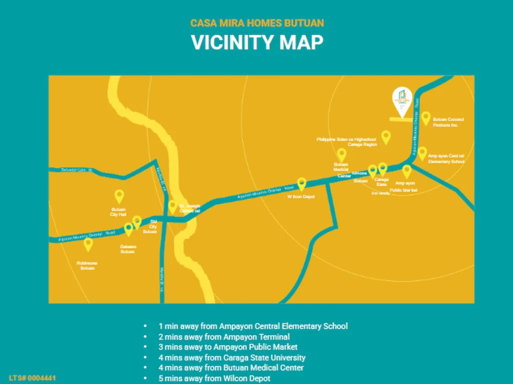 Casa Mira Homes Butuan Vicinity Map