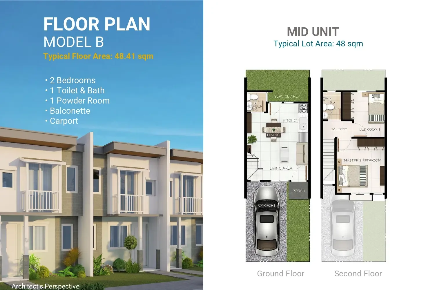Casa Mira Homes Dumaguete Floor Plan Model B