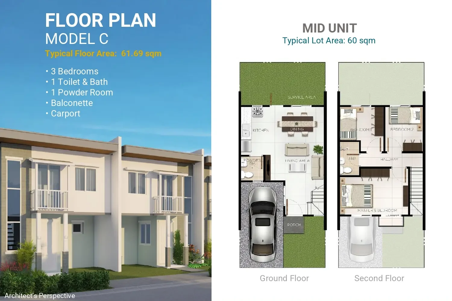 Casa Mira Homes Dumaguete Floor Plan Model C