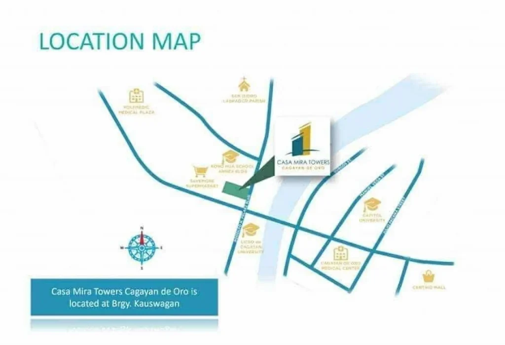 Casa Mira Towers CDO Vicinity Map