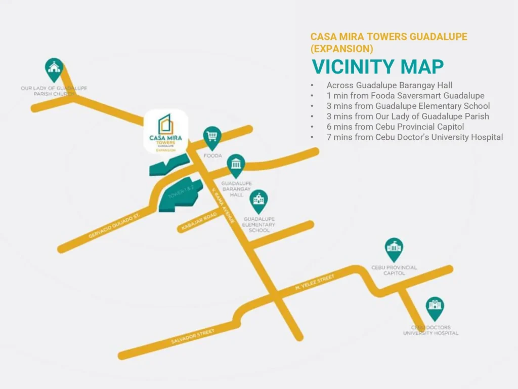 Casa Mira Towers Guadalupe Location